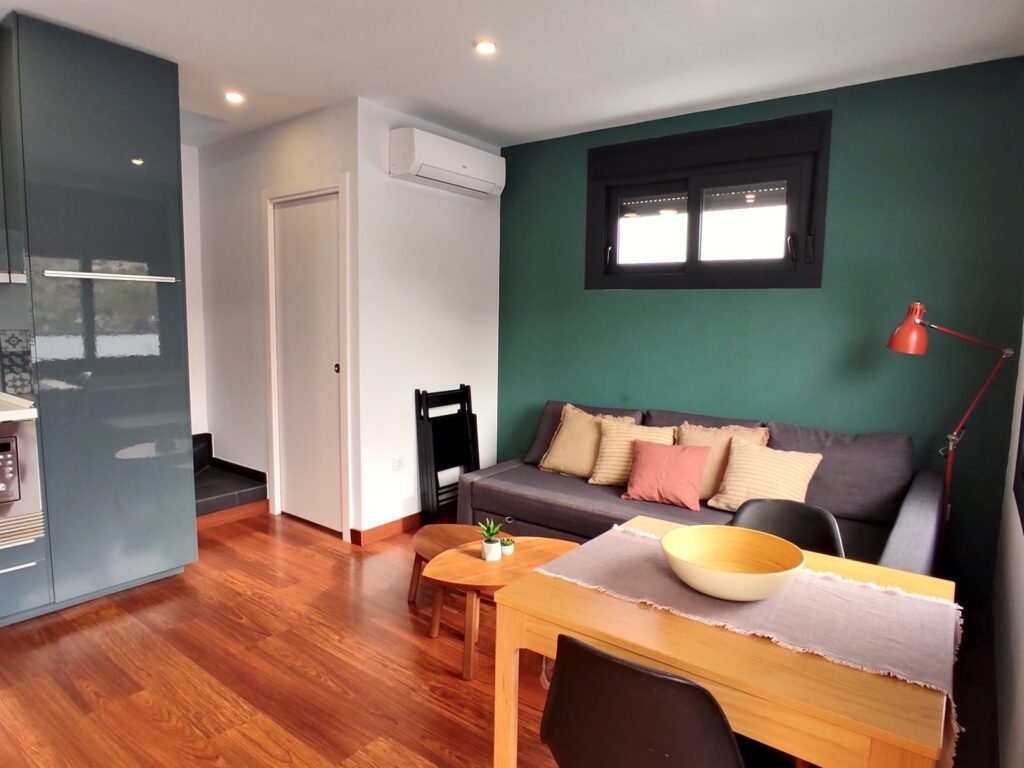 Salón abierto a la cocina — Apartamento 4, Los Gata Gata, Las Negras