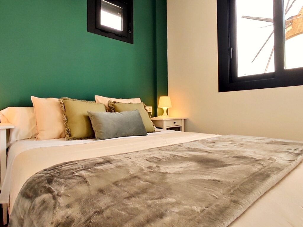 Dormitorio con cama doble — Apartamento 4, Los Gata Gata, Las Negras